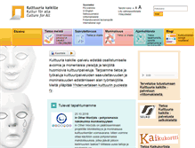 Tablet Screenshot of kulttuuriakaikille.fi